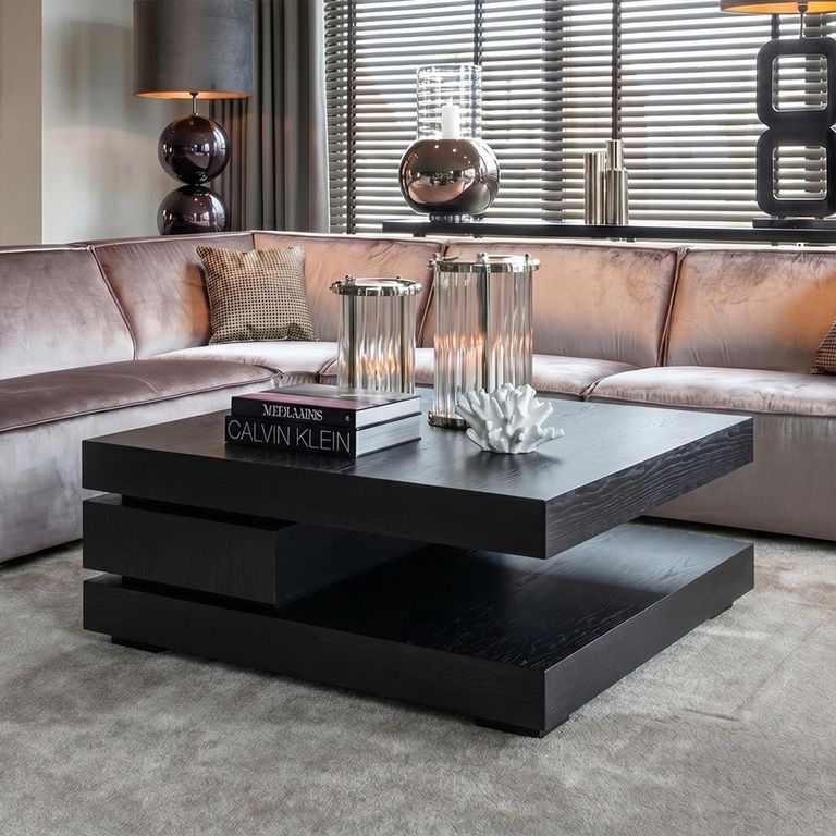 Oakura Black Oak C Blok Coffee Table