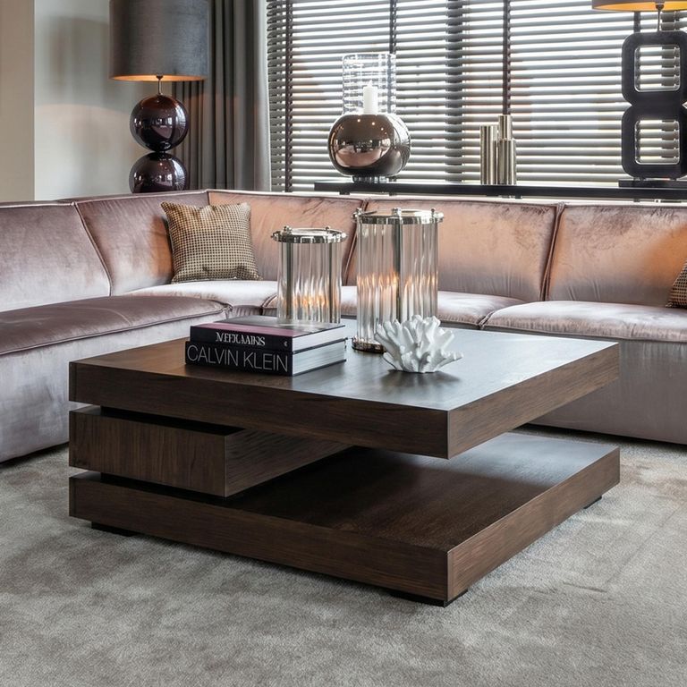 Oakura Dark Oak C Blok Coffee Table