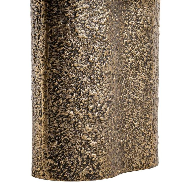 Abandos Coffee Table - Abstract - Sand and Antique Brass - Marble and Metal