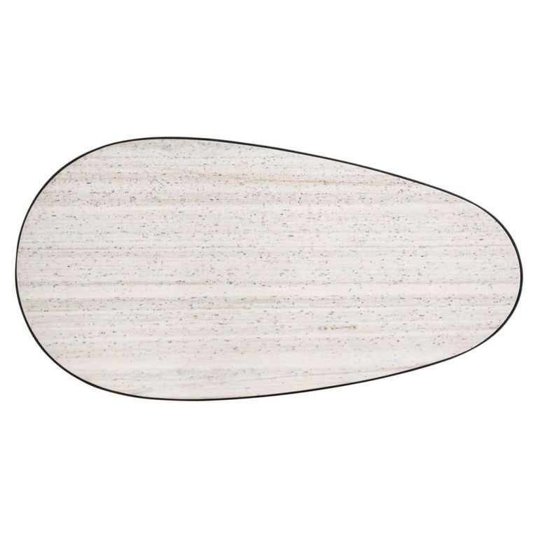 Biloxi Coffee Table - Abstract - Brown - Marble and Metal