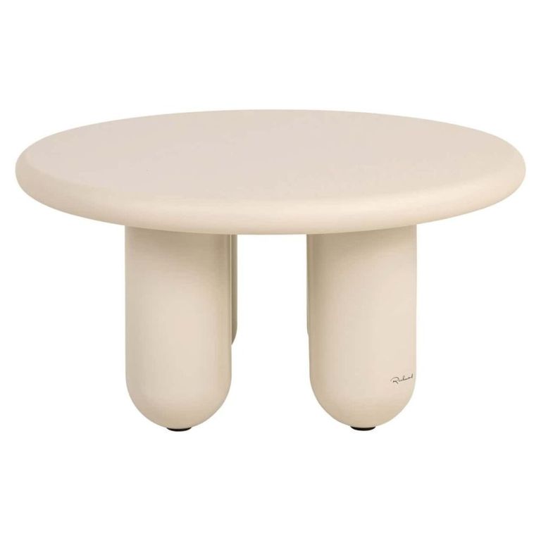 Calma Coffee Table - Round - Beige - Recycled Wood