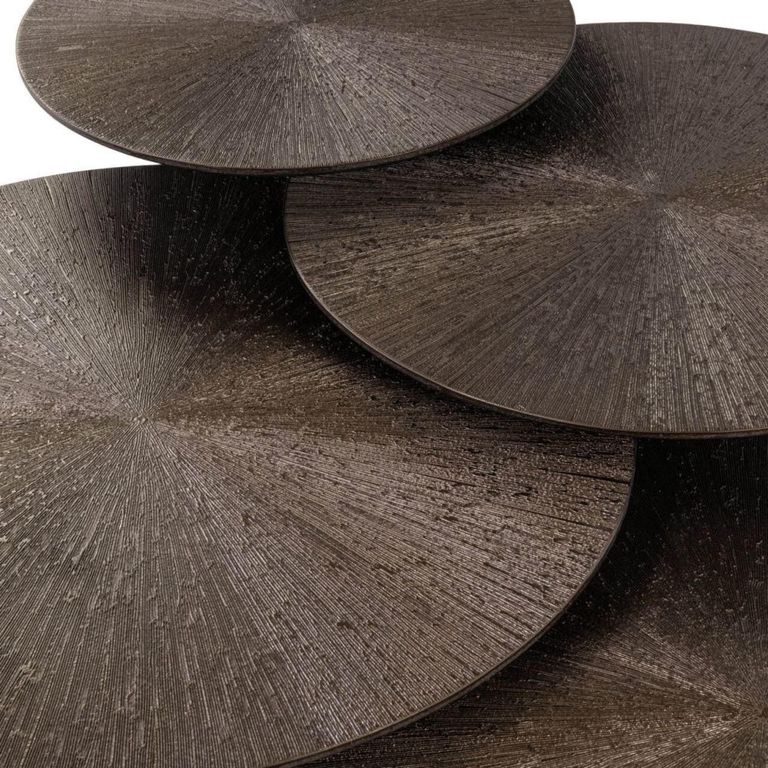 Quadra Coffee Table - Set of 4 - Round - Brunzae - Metal