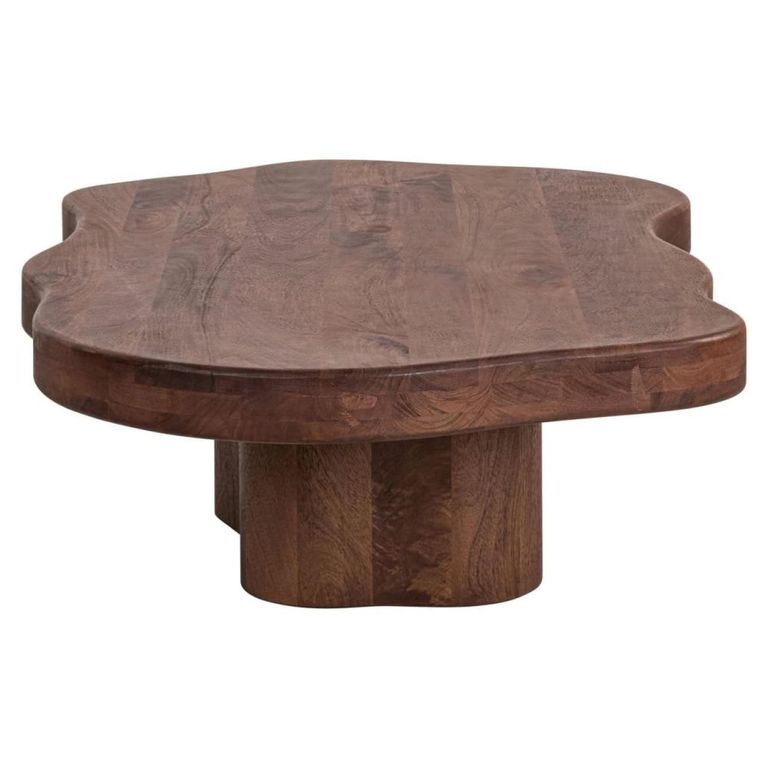 Sherman Coffee Table - Low - Abstract - Spicebrown - Mango Wood