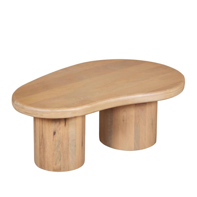 Austin Coffee Table - Abstract - Low - Natural - Mango Wood