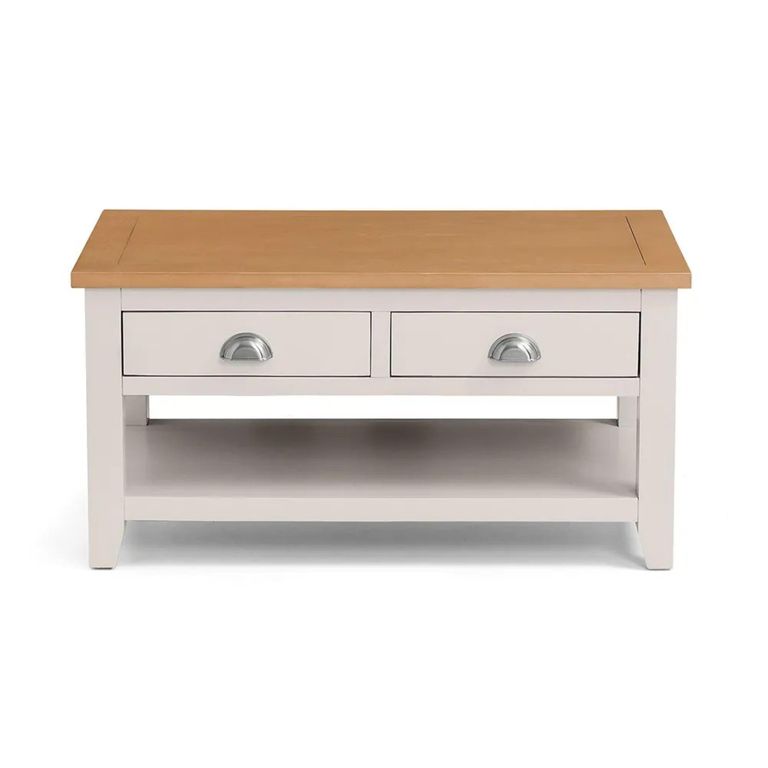 Richmond Coffee Table - 2 Drawer - Grey