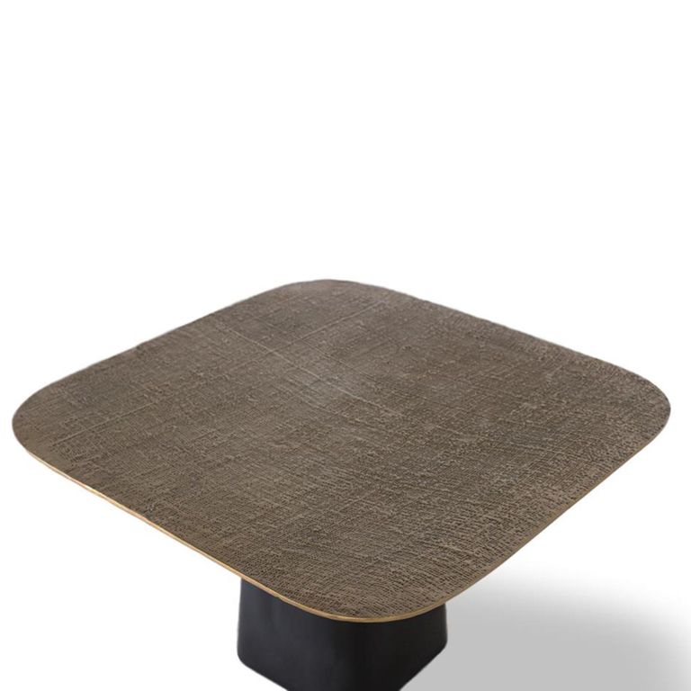 Aberaeron Coffee Table - Bronze and Black - Square - 70cm