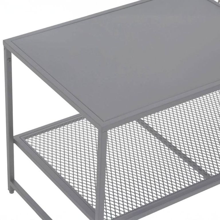 Acero Metal Coffee Table - Grey