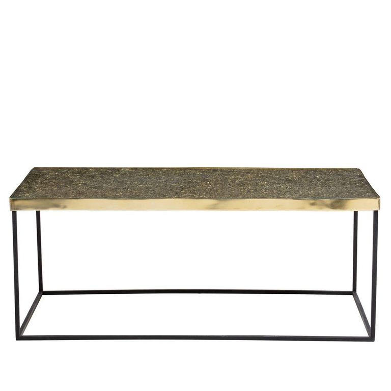 Akola Coffee Table - Glass and Gold