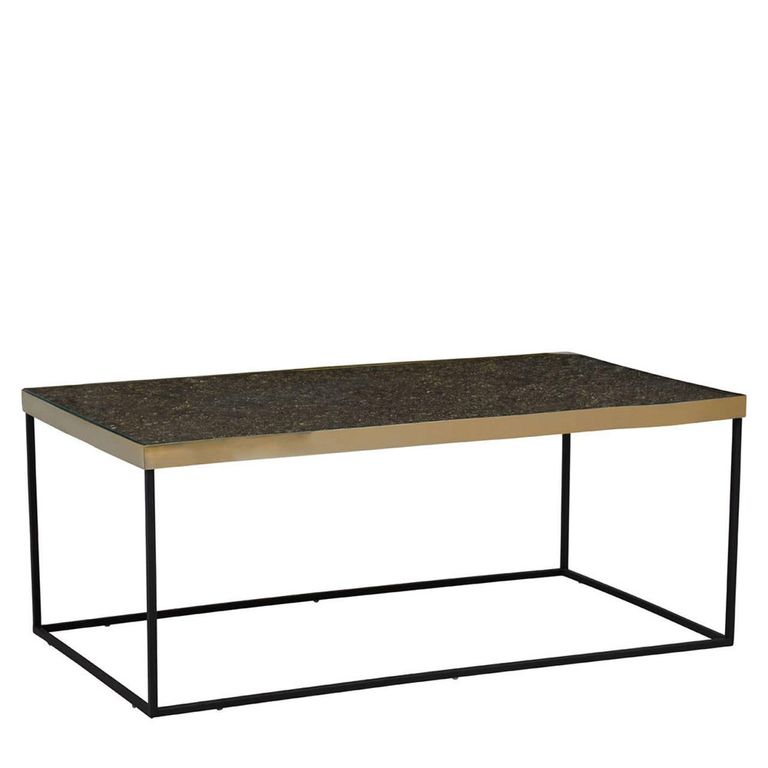 Akola Coffee Table - Glass and Gold