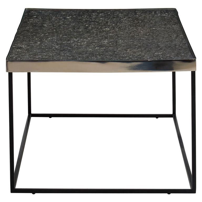 Akola Coffee Table - Glass and Silver