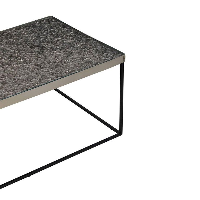 Akola Coffee Table - Glass and Silver