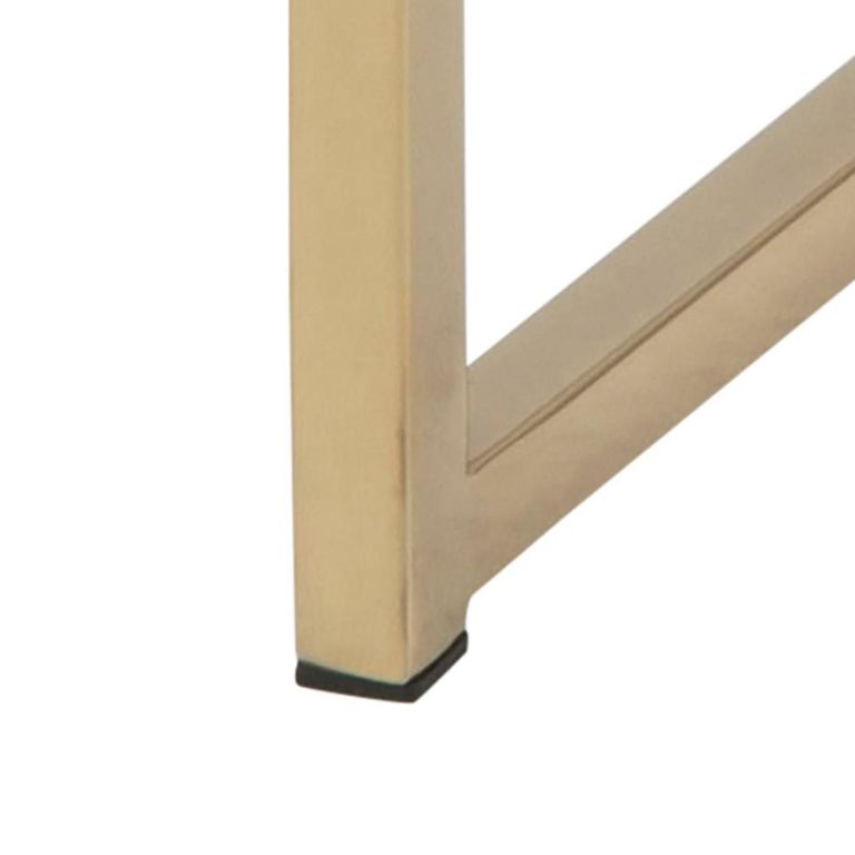 Alisma Coffee Table - Round - Green Marble and Gold Metal