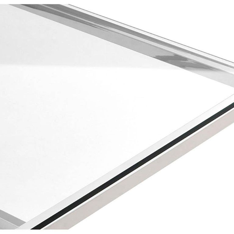 Allure Coffee Table - Clear Glass - Silver Base