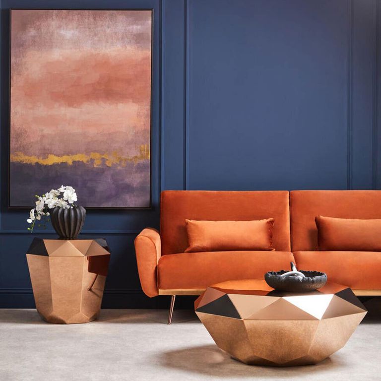 Allure Coffee Table - Diamond Cut - Rose Gold