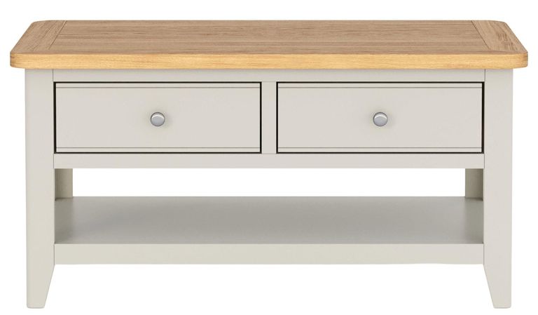 Arden Grey Painted 2 Drawer Coffee Table