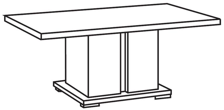 Augusta Grey Oak Effect Coffee Table