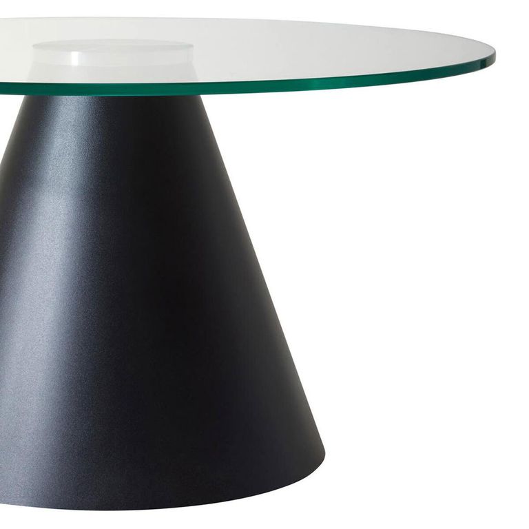 Azalea Coffee Table - Clear Glass - Round