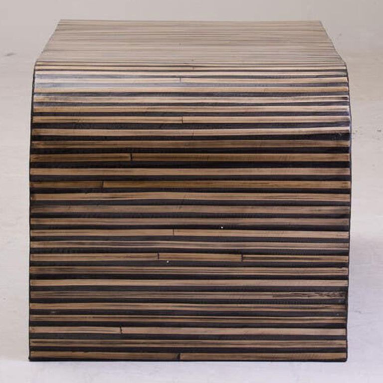 Bambusa Coffee Table - Curved - Bamboo Inlay