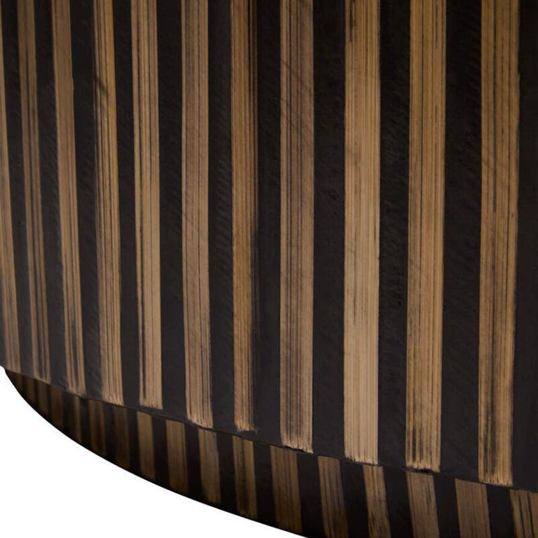 Bambusa Coffee Table - Round - Bamboo Inlay