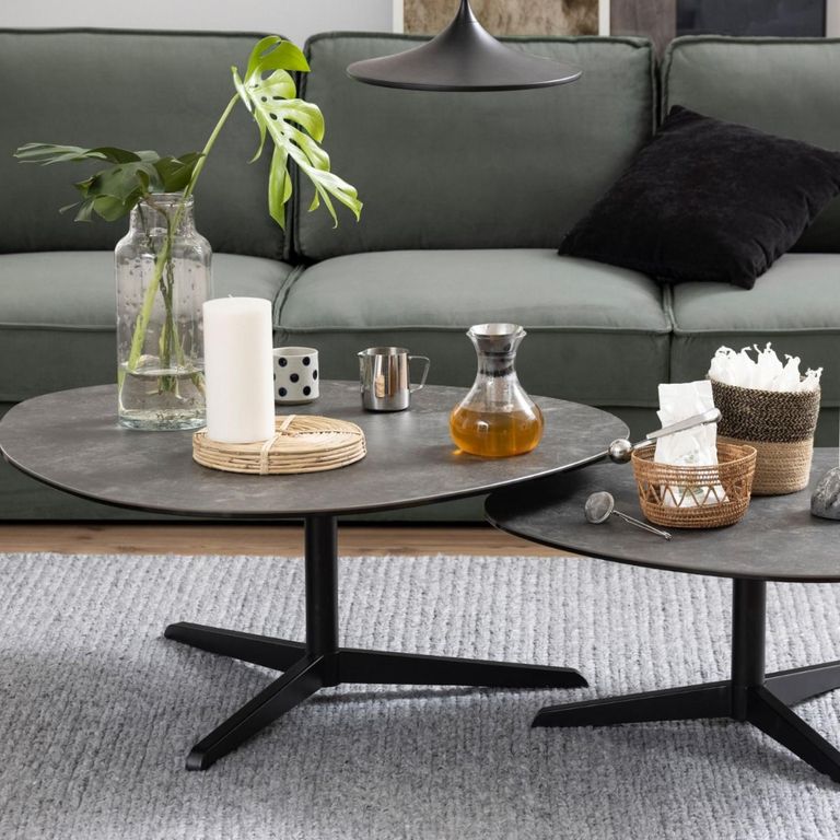 Barnsley Black Ceramic Coffee Table