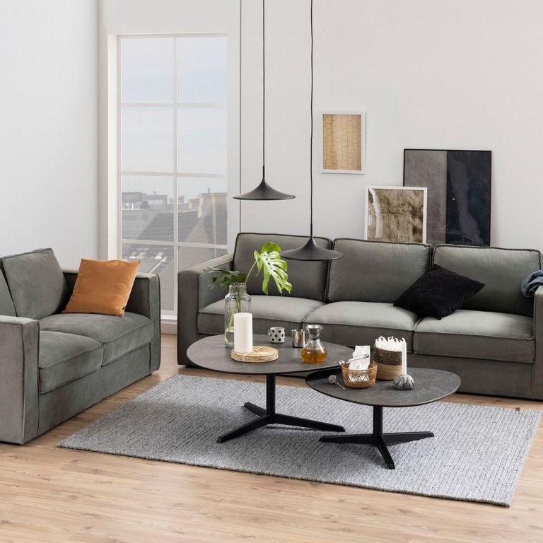 Barnsley Black Ceramic Small Coffee Table