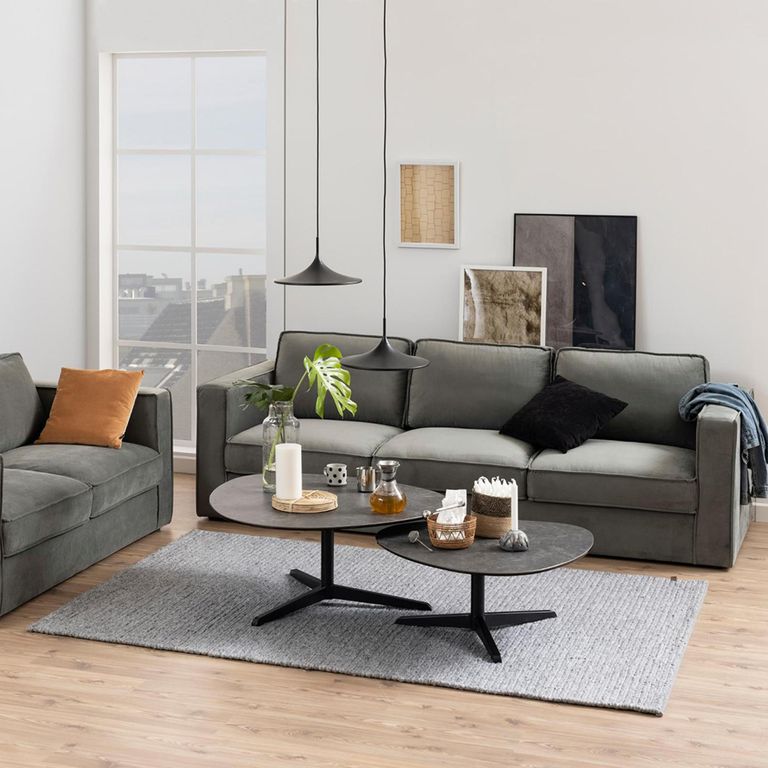 Barnsley Coffee Table - Large - Black Fairbanks Ceramic