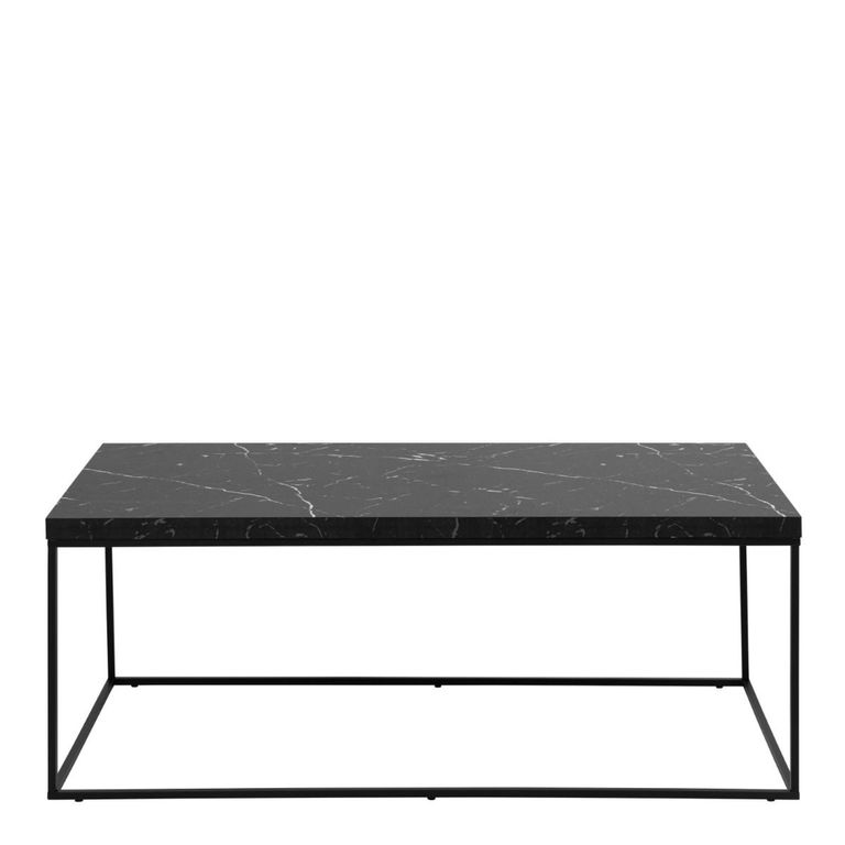 Barossa Black Marble Effect 110cm Coffee Table