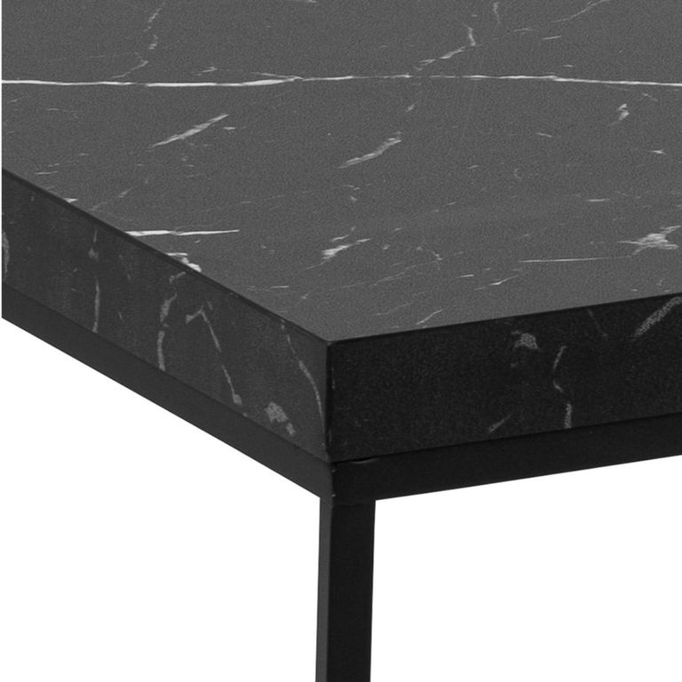 Barossa Black Marble Effect 110cm Coffee Table