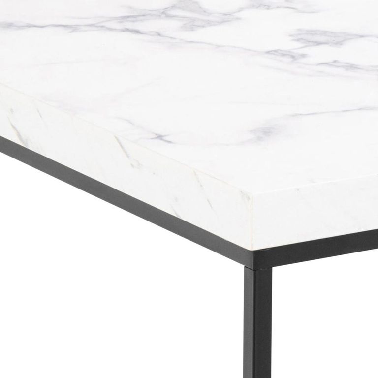 Barossa Coffee Table - Square - White Marble Effect
