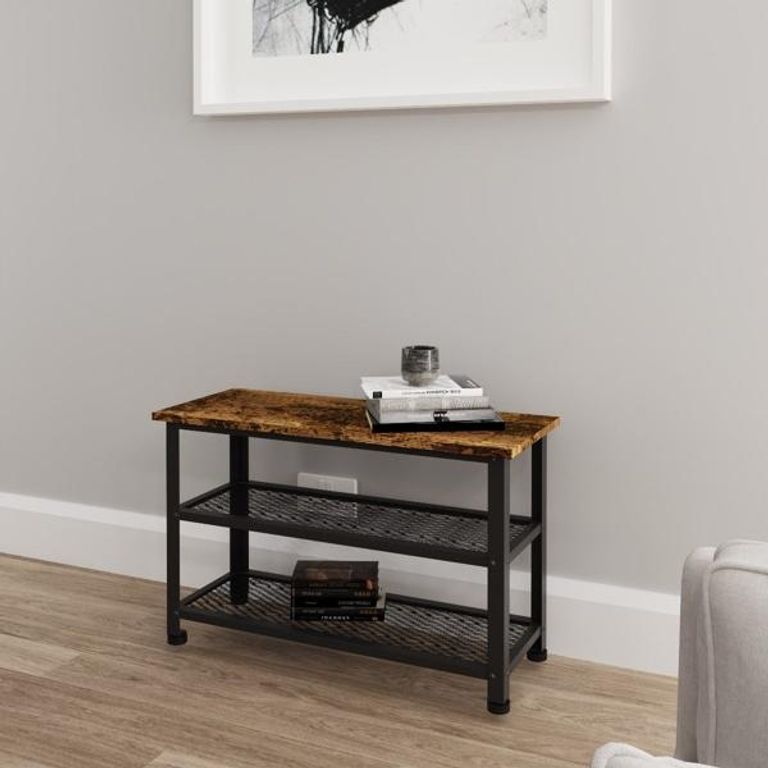 Barren Rustic Oak Tall Slim Coffee Table