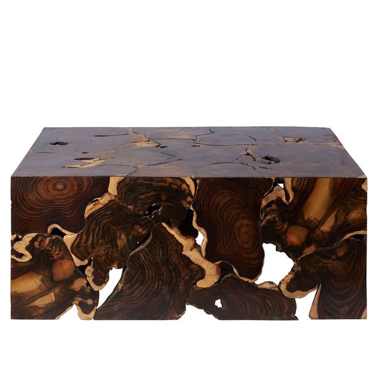 Batam Coffee Table - Brown - Sonokeling Root