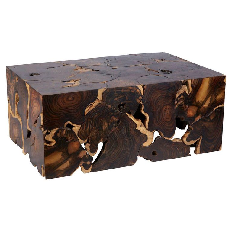 Batam Coffee Table - Brown - Sonokeling Root