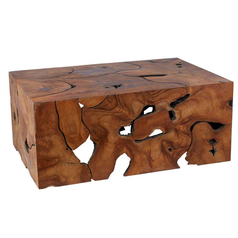 Batam Coffee Table - Brown - Teak Root
