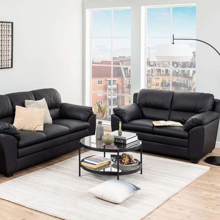 Bayonne Coffee Table - Round - Smoked Glass