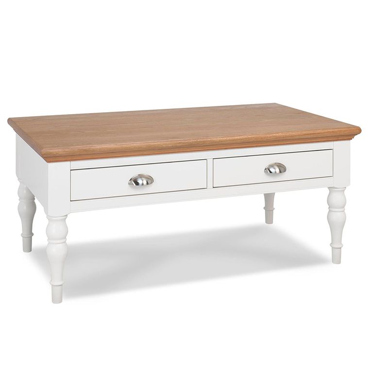 Hampstead Two Tone Coffee Table - Turned Leg