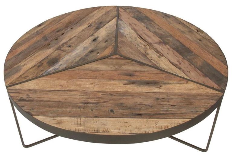 Boatwood Large Round Coffee Table