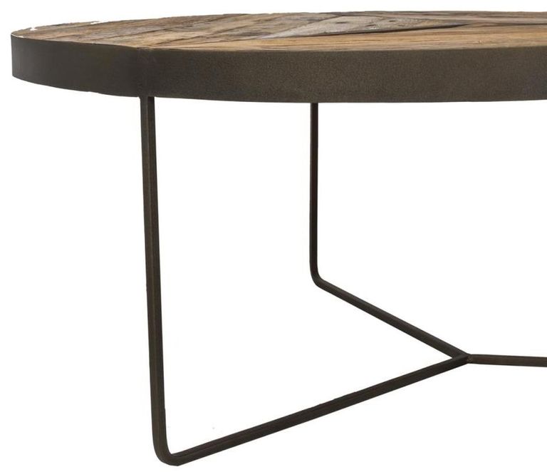 Boatwood Large Round Coffee Table