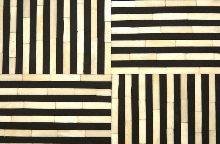 Boho Coffee Table - Black Bone Inlay