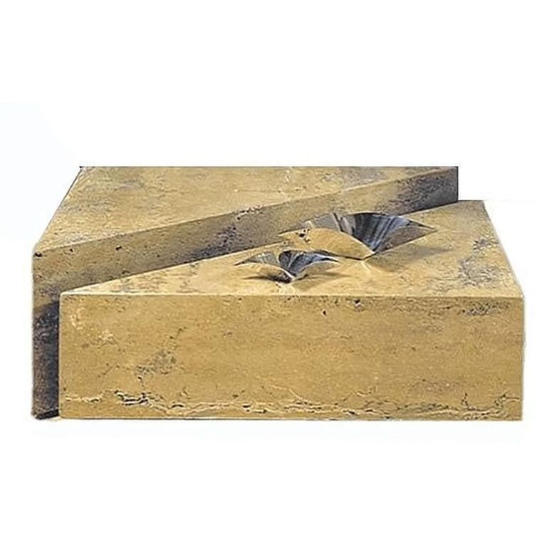 Box Coffee Table - Hi-Lo Marble on Casters - Variation Available