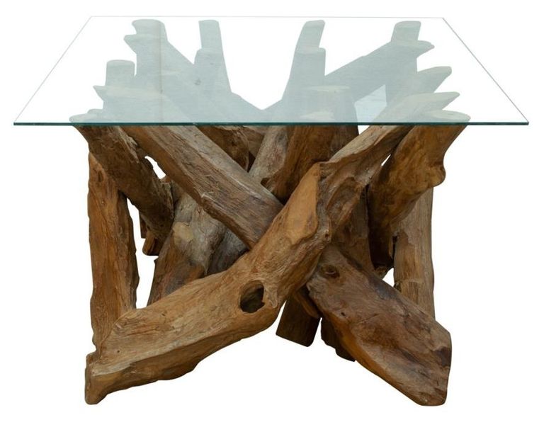 Branchwood Coffee Table - Glass Top
