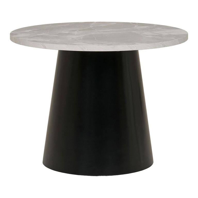 Brito Coffee Table - Round - Grey - Marble Effect