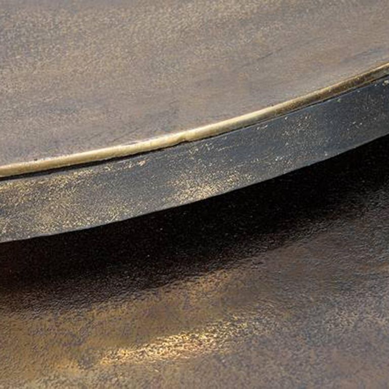 Bugusa Coffee Table - Bronze Metal - Round - Set of 2