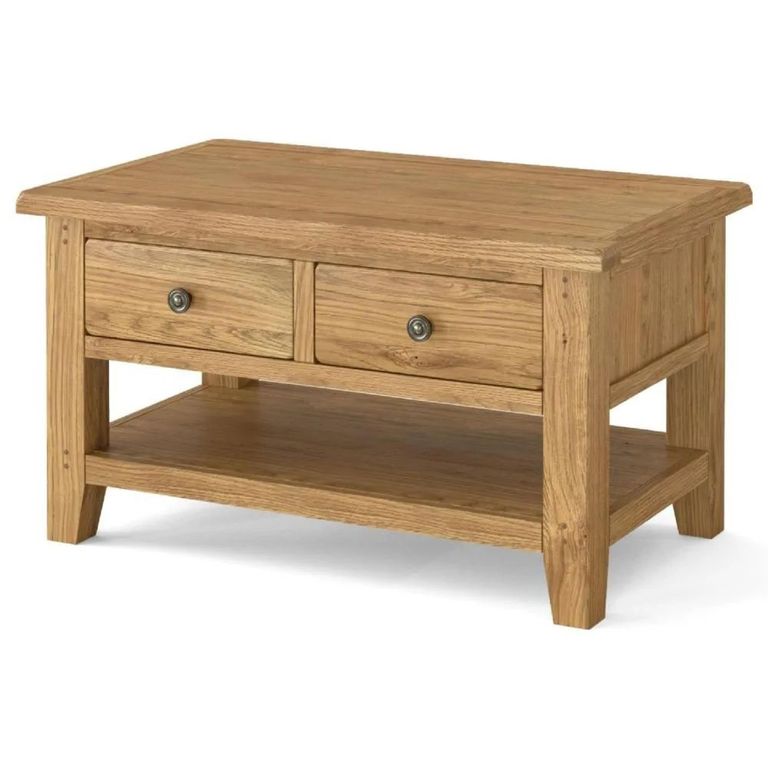 Burford Coffee Table - 2 Drawer - Oak
