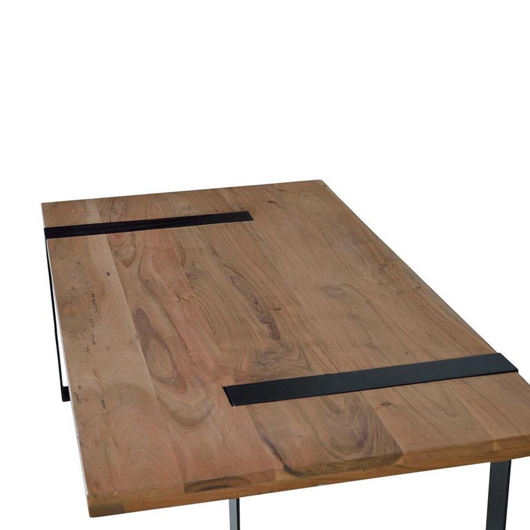 Caerleon Coffee Table - Industrial Style - Acacia Wood