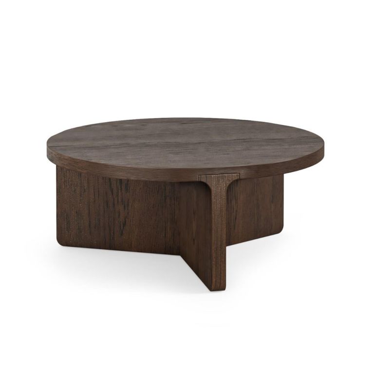 California Coffee Table - Round - Dark Oak