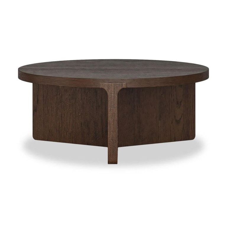 California Coffee Table - Round - Dark Oak