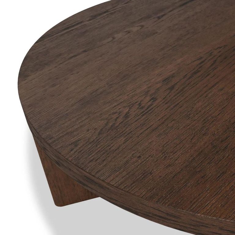 California Coffee Table - Round - Dark Oak