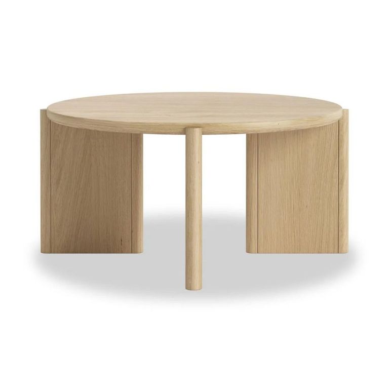 Cara Round Coffee Table - Oak