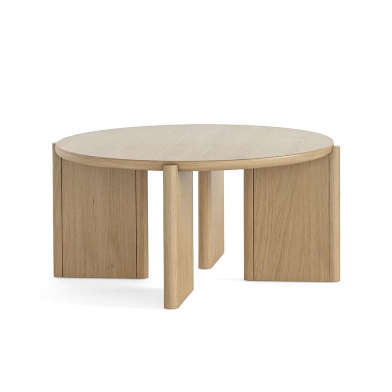 Cara Round Coffee Table - Oak