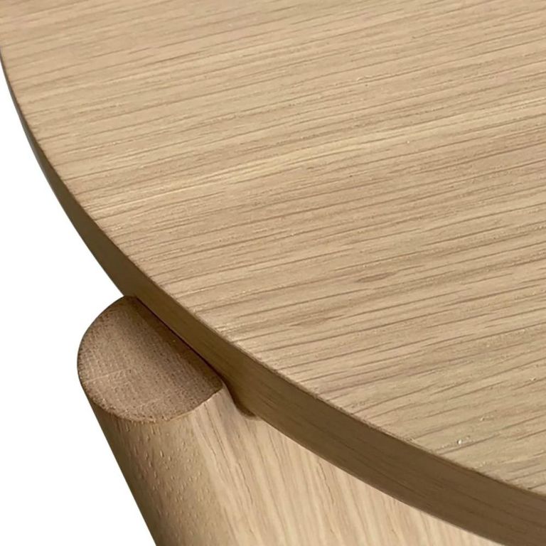 Cara Round Coffee Table - Oak